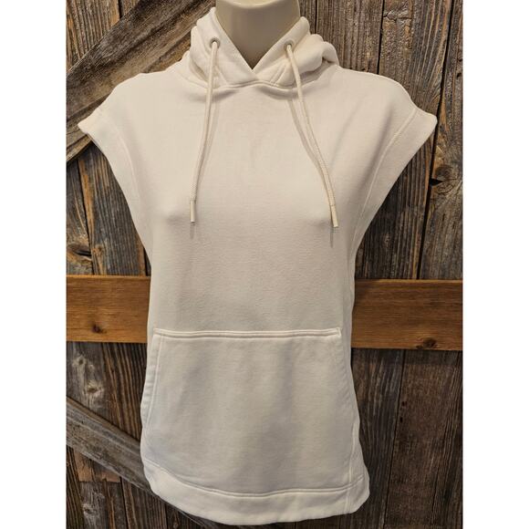 Athleta Retroplush Cocoon Hoodie Sweatshirt Magnolia White XXS oversized SOFT - Picture 2 of 10